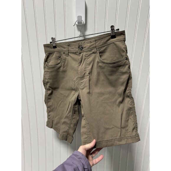 PRANA Men's Alameda Short Size 32 Brown Hiking Flat Front Stretch 9" - Picture 3 of 8